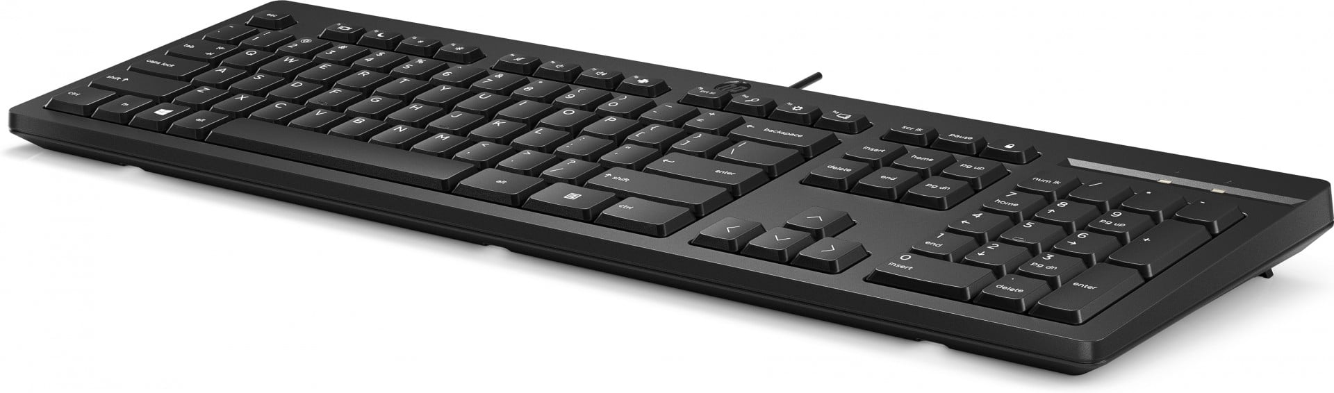 Clavier filaire HP 125 - récepteur USB - noir, BULK 12 pieces (266C9A6#ABB)