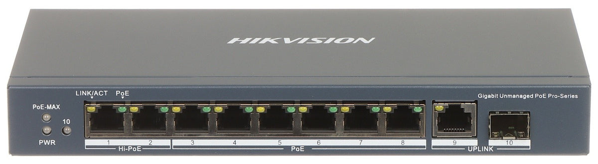 Hikvision DS-3E0510HP-E 8 Port Gigabit Unmanaged POE Switch