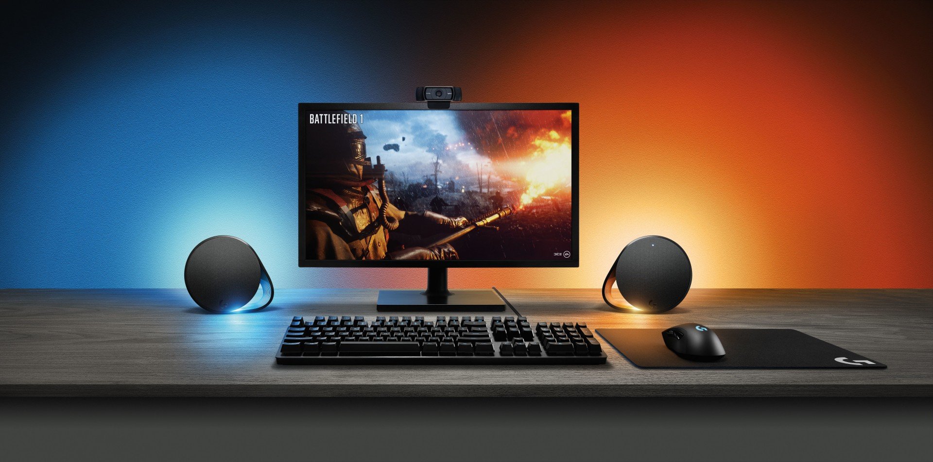 LOGITECH G560 Speaker system for PC 2.1-channel wireless Bluetooth USB 120 Watt Total