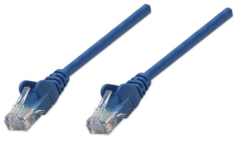 Intellinet 3m Cat5e câble de réseau Bleu U/UTP (UTP)