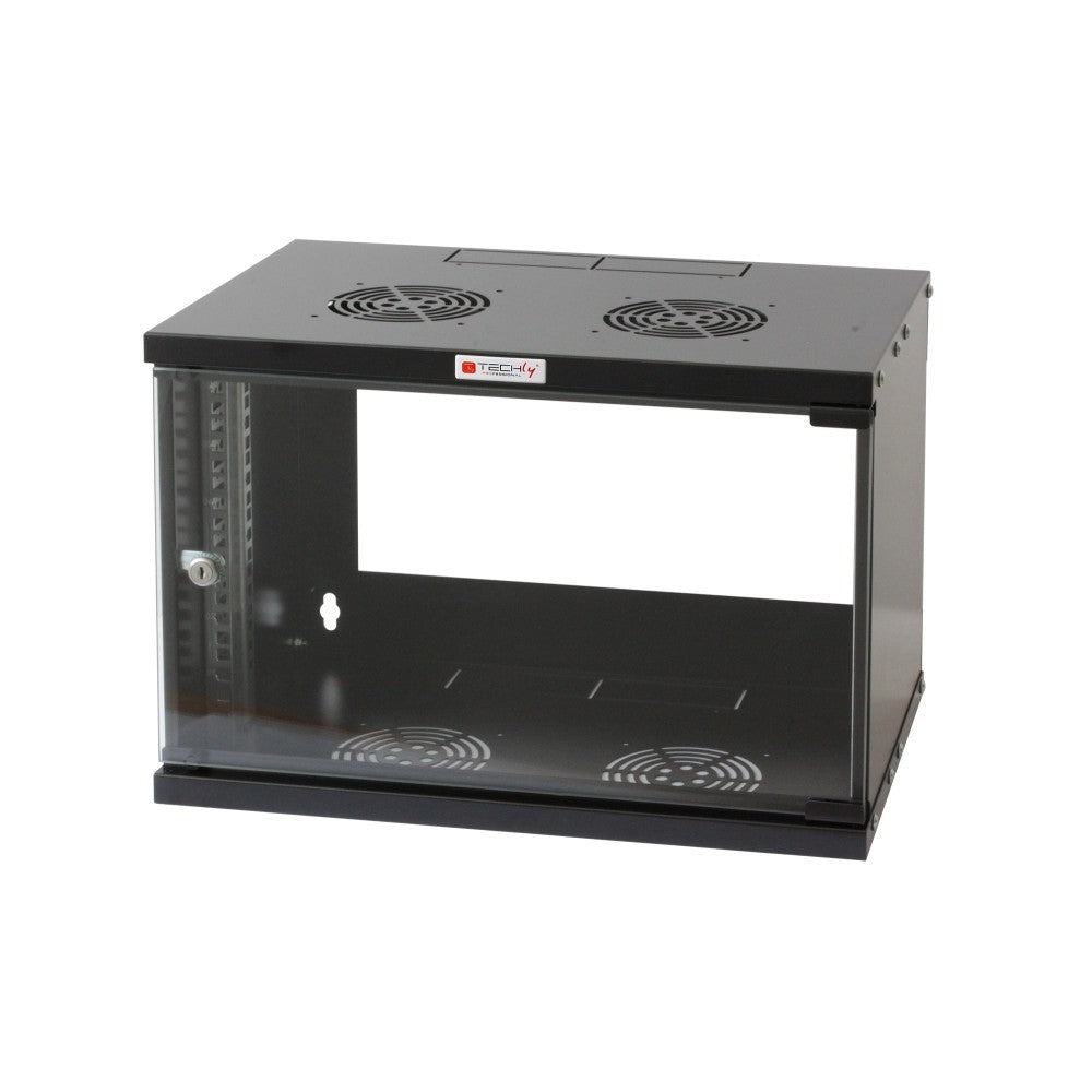 Techly I-CASE EL-1006B45 Armoire murale 6U 60/45 éco bl
