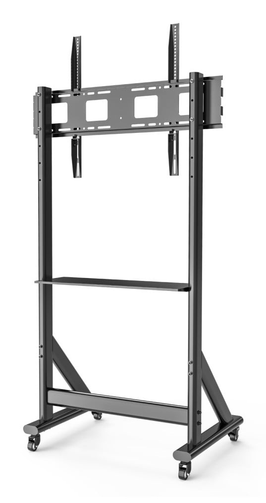 Techly ICA-TR7412 Support TV mobile 55-100” jusqu'a 120kg étagere AV réglable