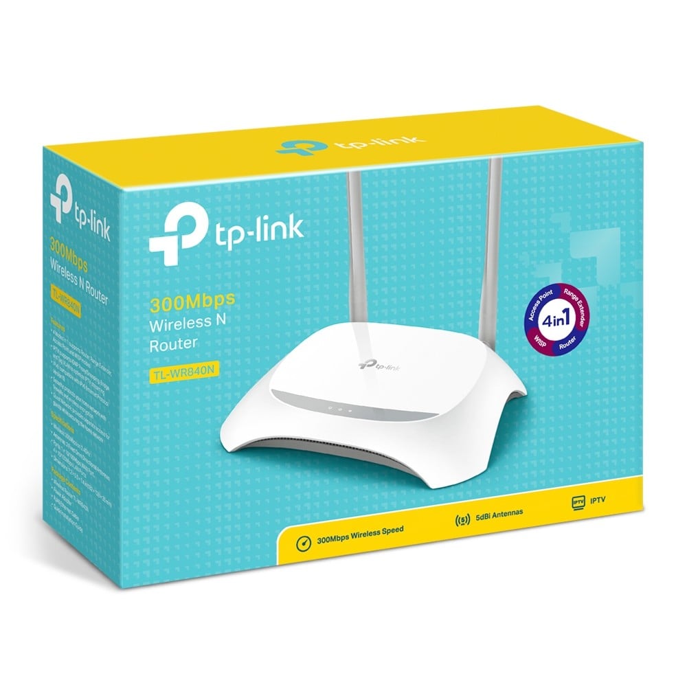TP-Link TL-WR840N routeur sans fil Fast Ethernet Monobande (2,4 GHz) Gris, Blanc