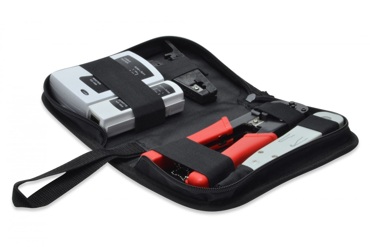 Digitus DN-94022 kit d'outils de préparation de câble Noir, Gris, Rouge