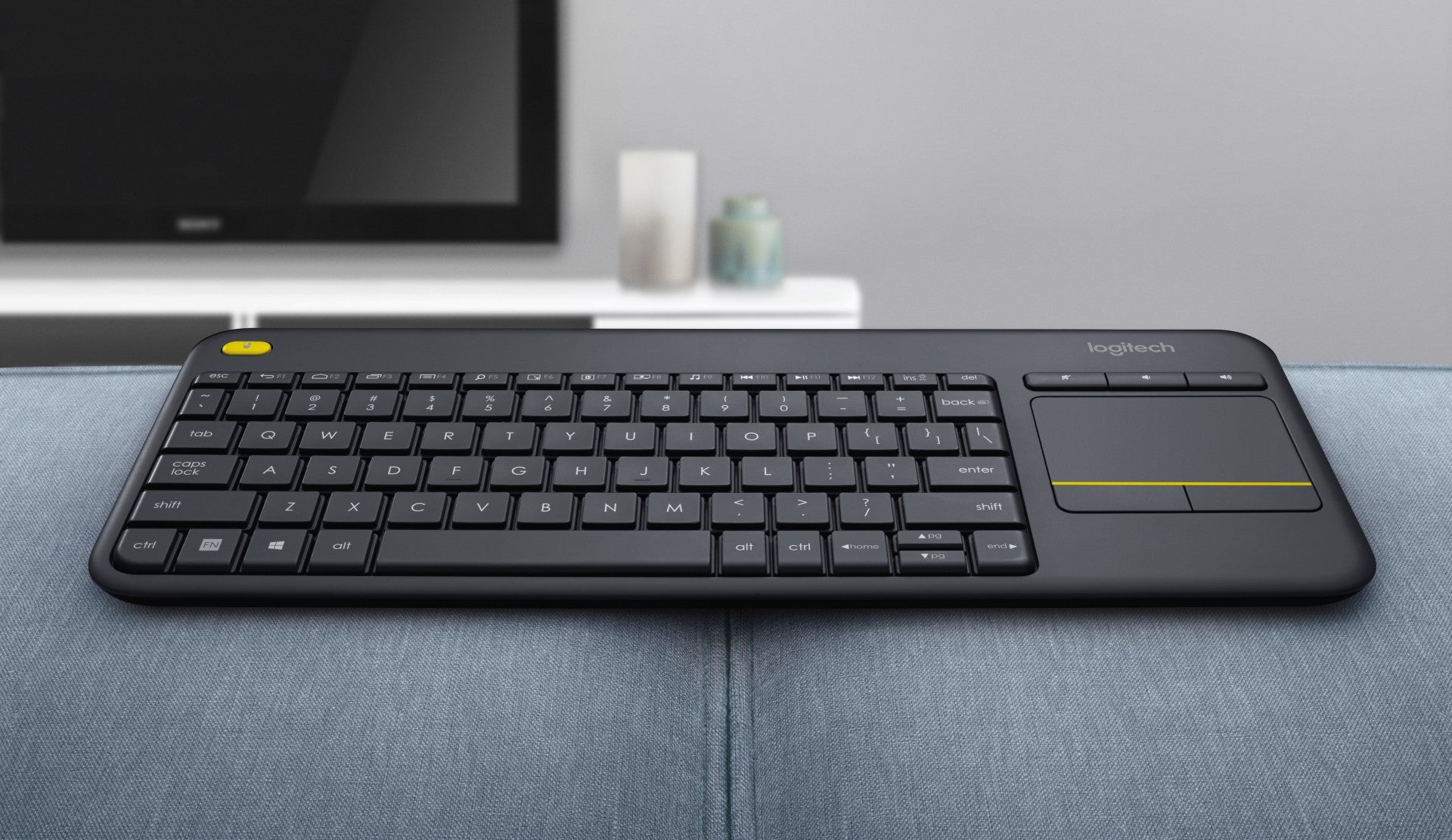 Logitech 920-007143 K400 Plus Clavier sans fil avec pavé tactile noir