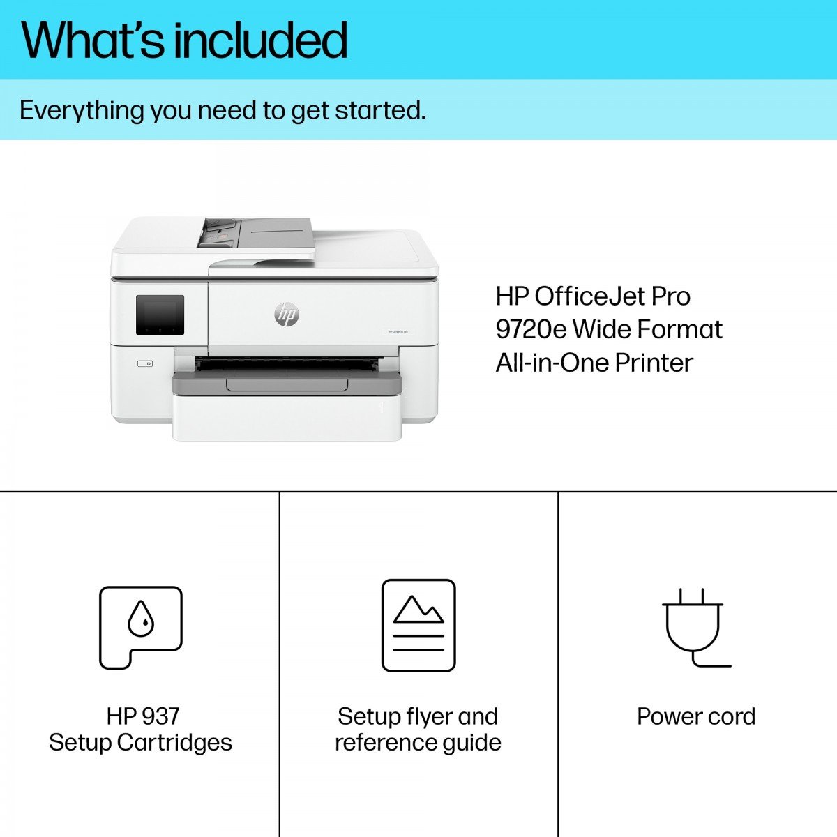 HP OfficeJet Pro 9720e A3 ADF Duplex 1200 x 1200 DPI 22ppm Wi-Fi AirPrint