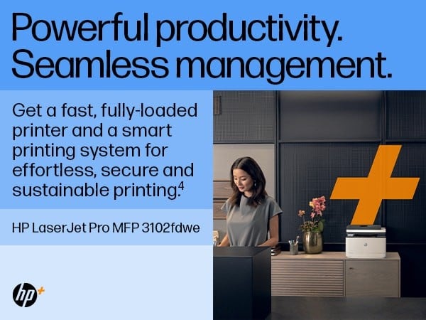 HP LaserJet Pro MFP 3102fdw MFP Mono B/W laser A4 33ppmcopy 33ppmprint 250 sheets USB 2.0 LAN Wi-Fi Bluetooth