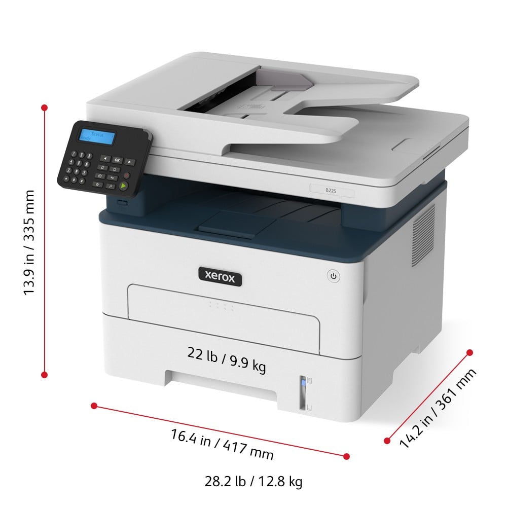 XEROX B225 MONO MULTIFUNCTION PRINTER