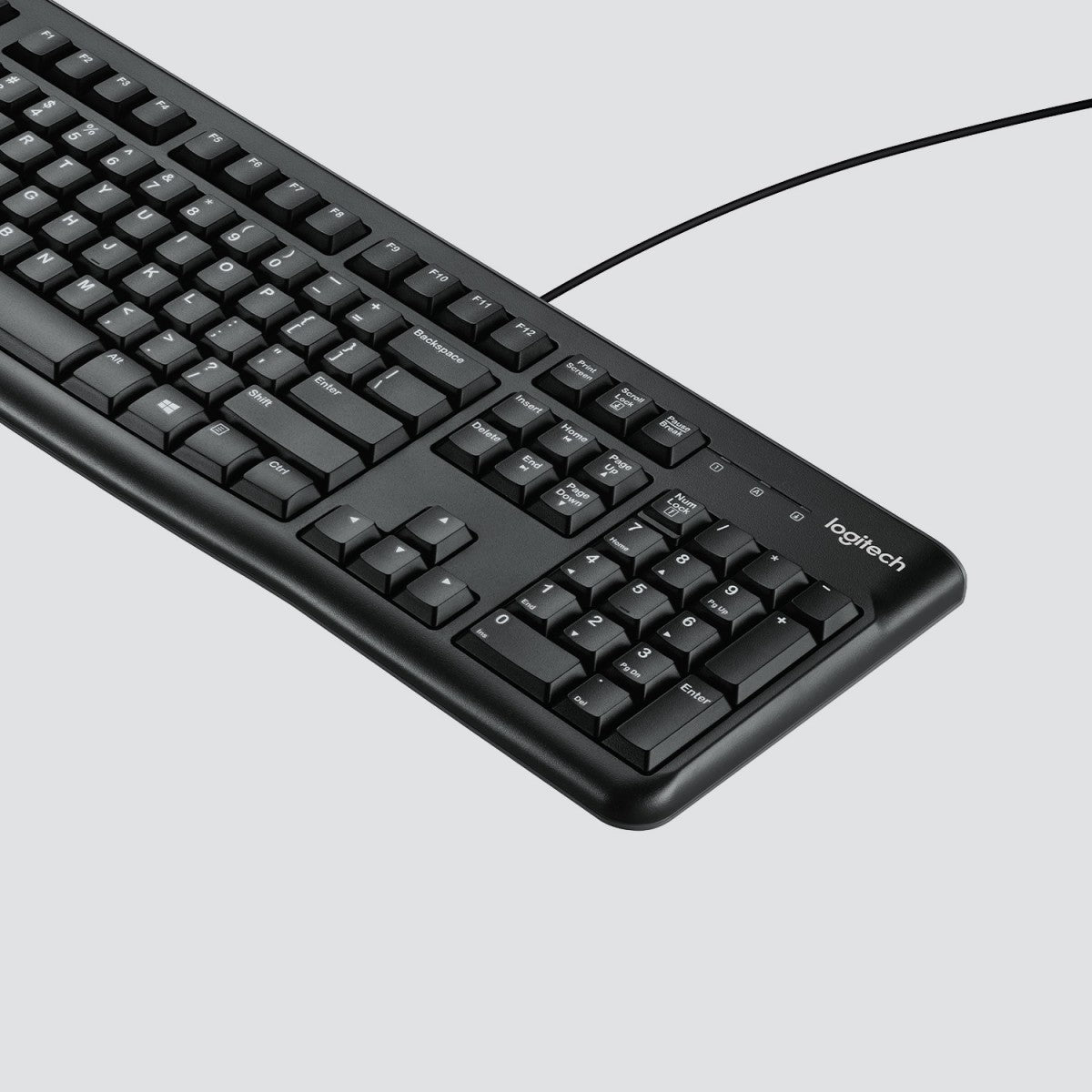 Logitech K120 clavier USB QWERTZ Suisse Noir