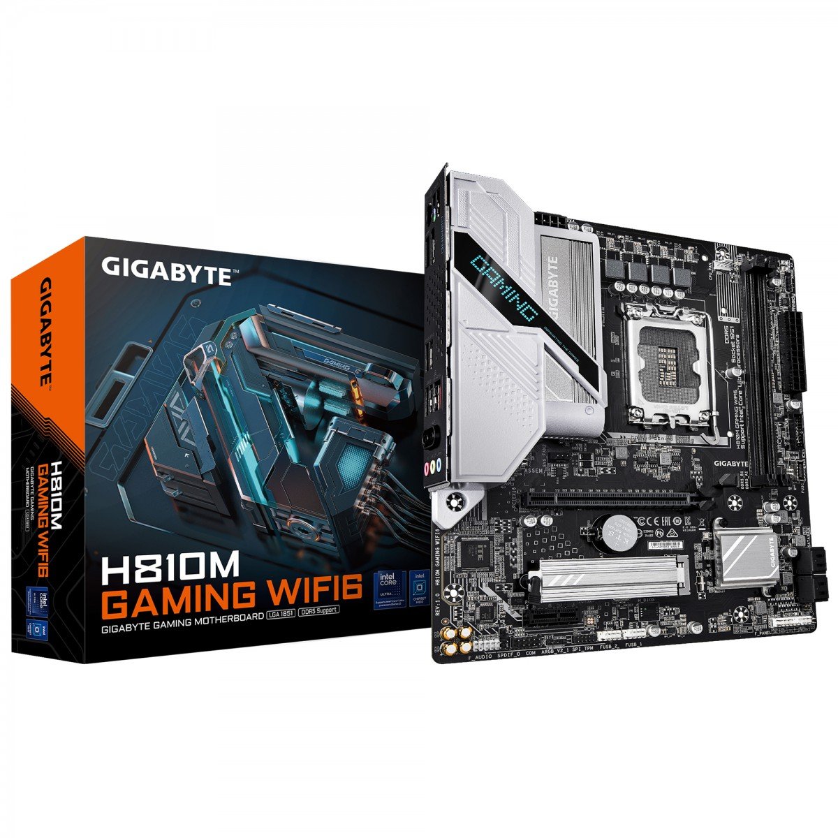 GIGABYTE H810M GAMING WIFI6 carte mere Intel H810 LGA 1851 (Socket V1) micro ATX