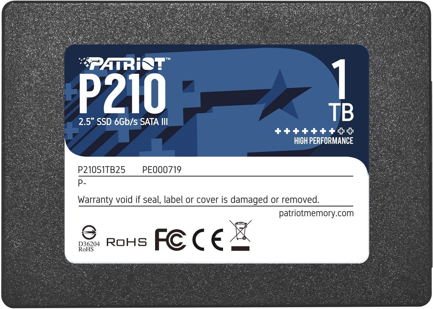 "Patriot Memory P210 1 To 2,5"" Serial ATA III"