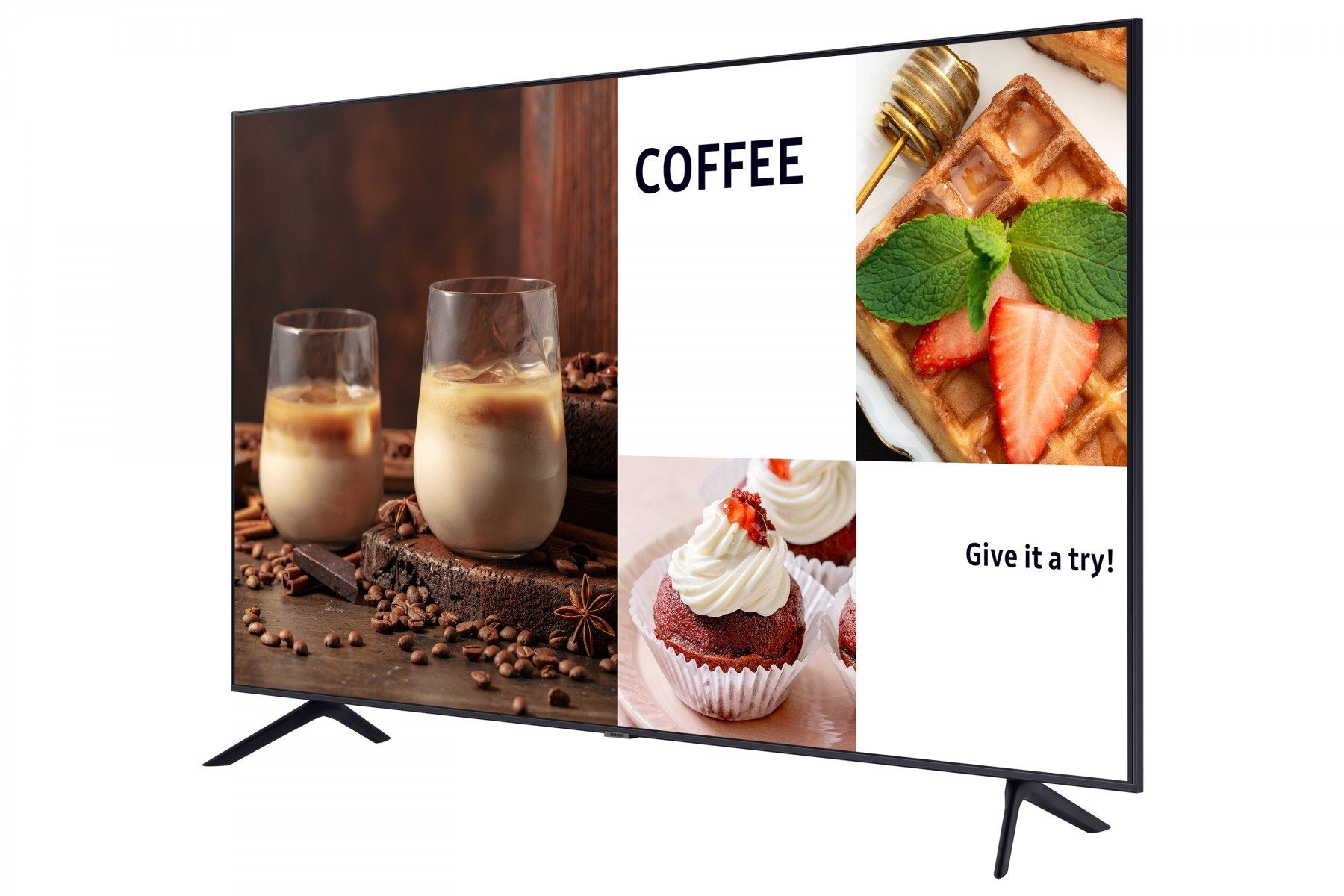 "Samsung LH55BECHLGUXEN affichage de messages Panneau plat de signalisation numérique 139,7 cm (55"") LED Wifi 4K Ultra HD Noir Intégré dans le processeur Tizen"