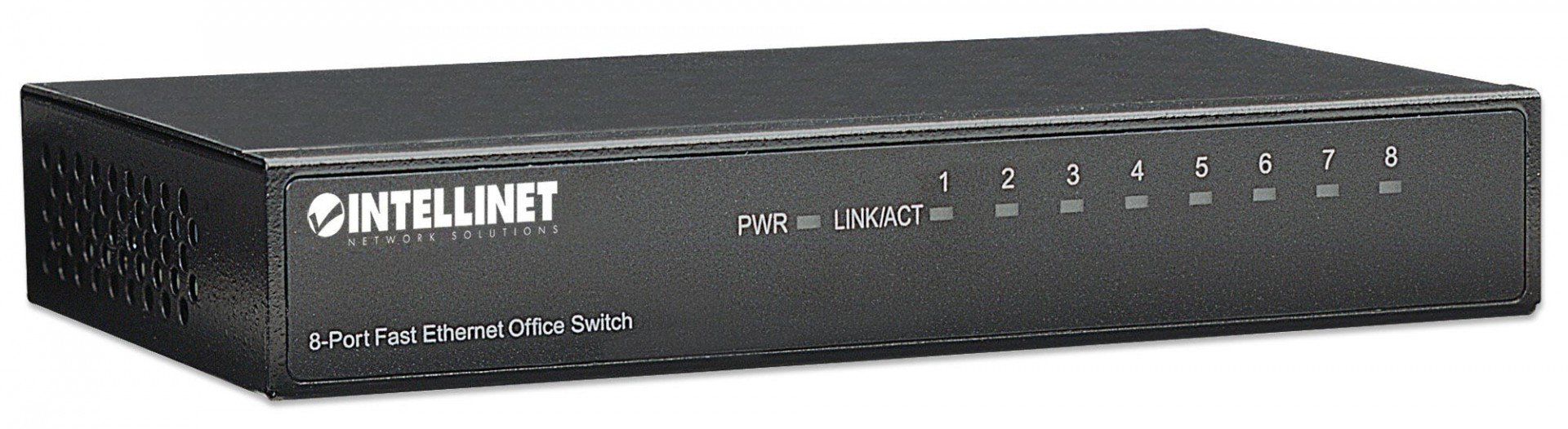 Intellinet 8-Port Fast Ethernet Office Switch Fast Ethernet (10/100) Noir