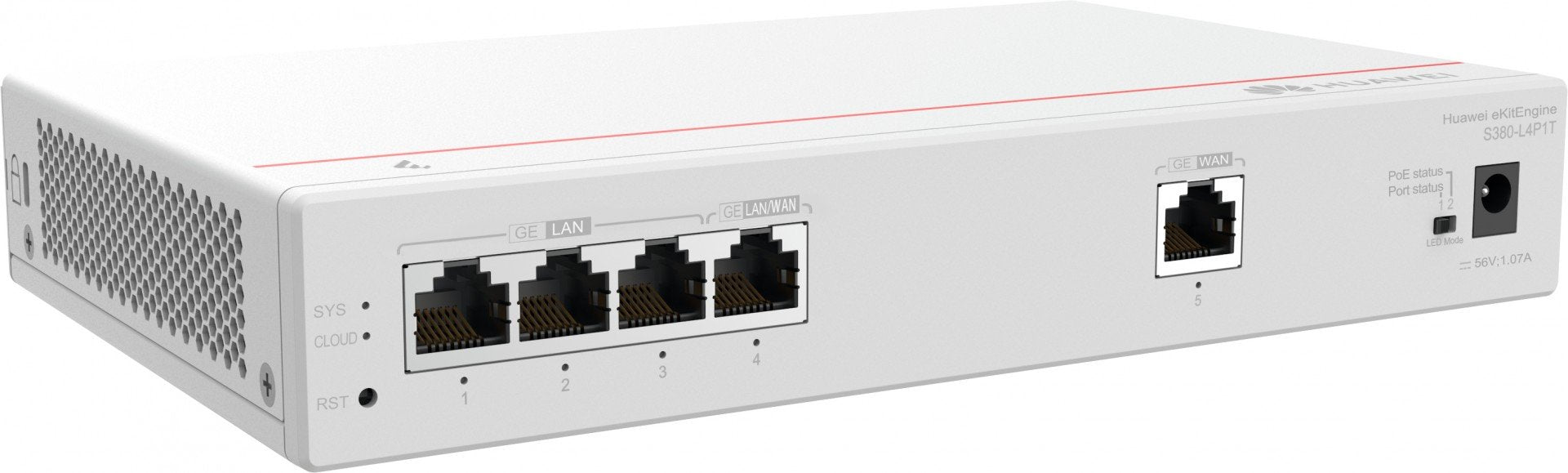 HUAWEI Router S380-L4P1T 1xGE WAN 4xGE LAN PoE+ 50W eKit Stock