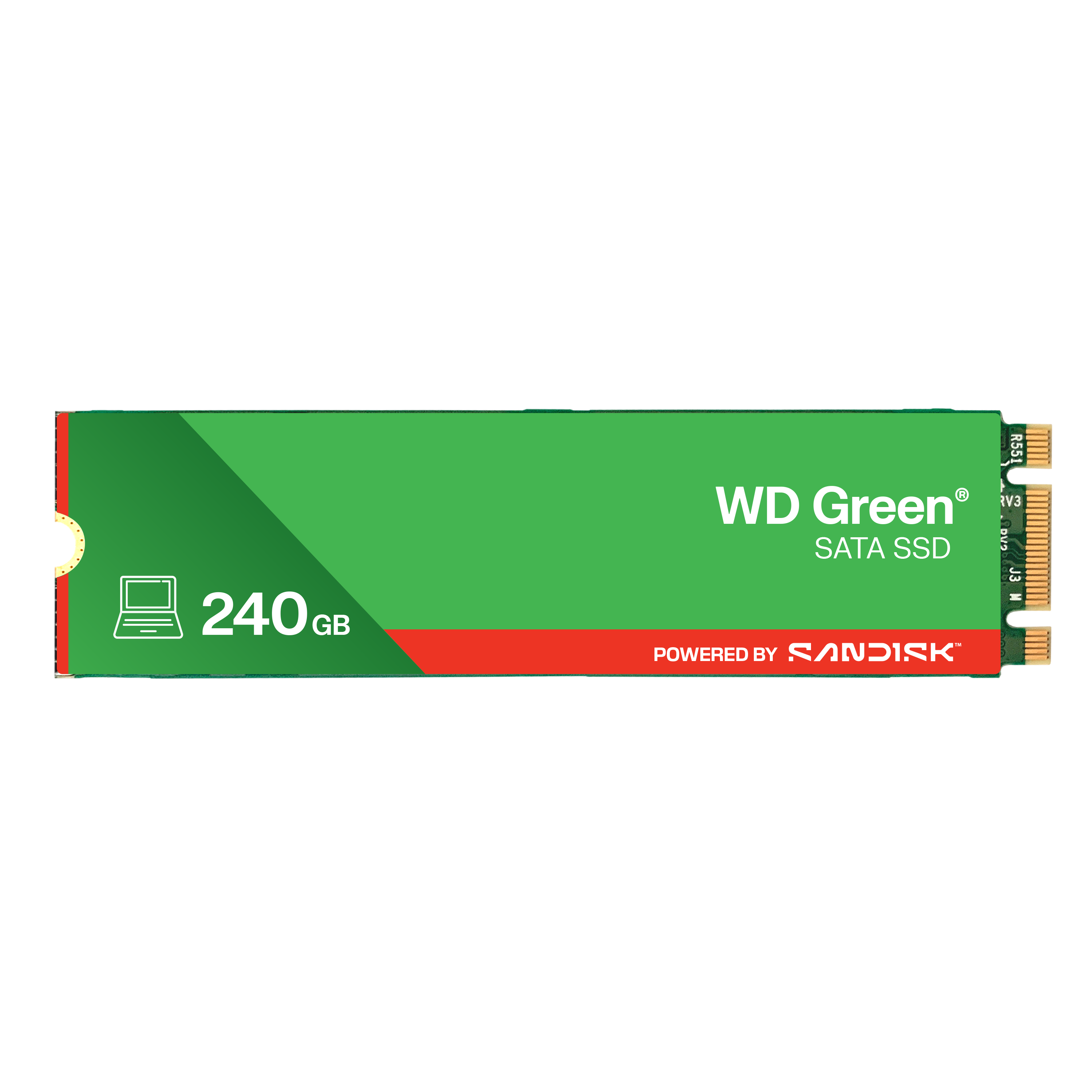 WD Green SATA 240Go Internal SSD Solid State Drive - SATA 6Gb/s M.2 2280 - WDS240G3G0B POWERED BY SANDISK