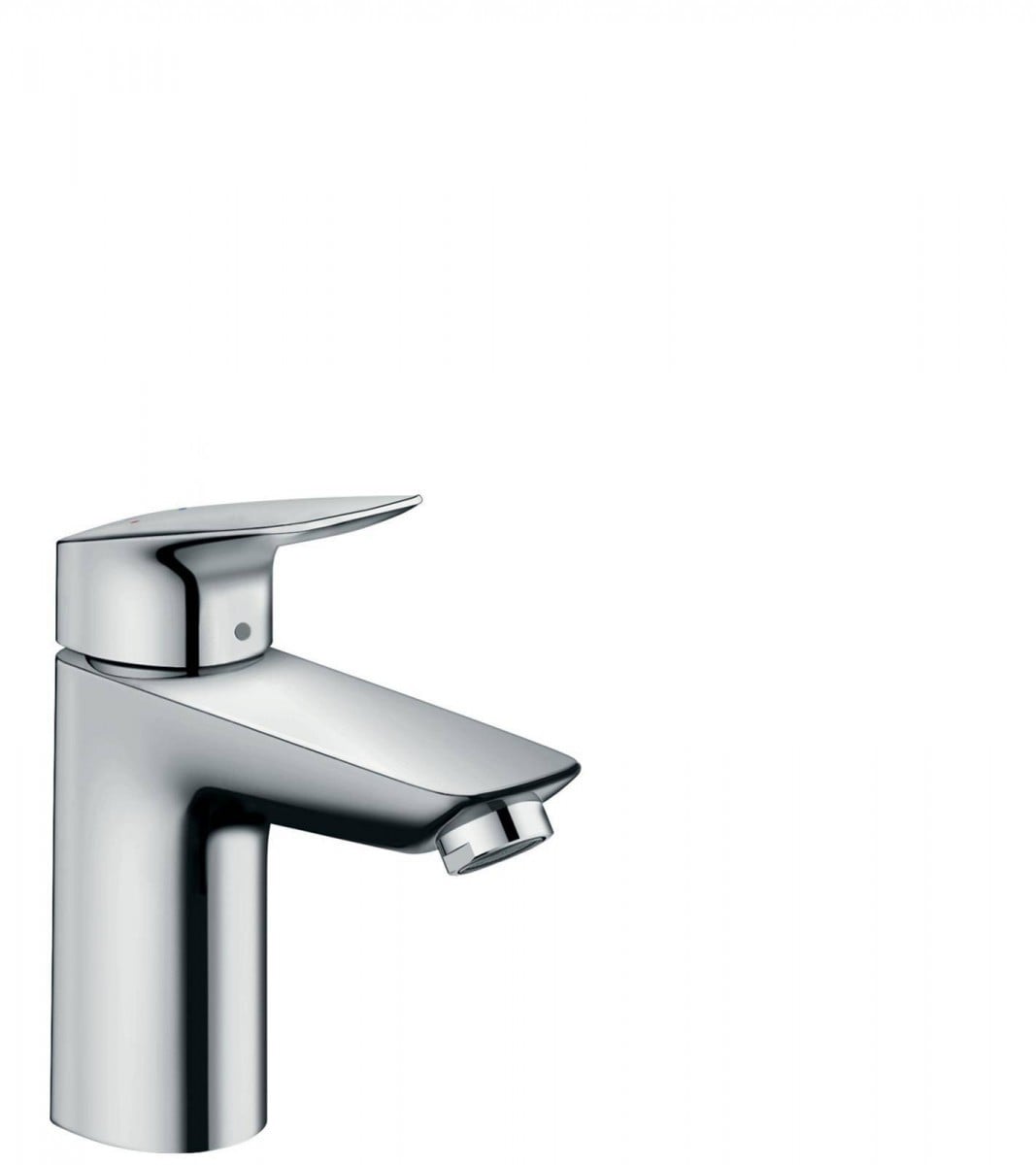 HANSGROHE 71107000 Logis Mitigeur de lavabo monocommande 100 avec ensemble de vidage Push-Open