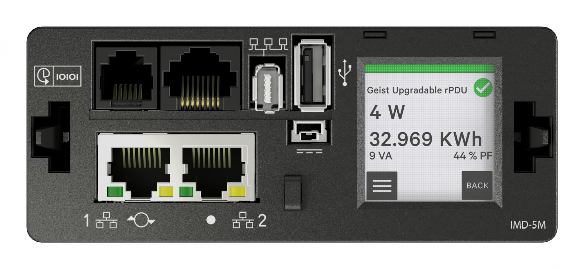 Vertiv Geist MUU5M1R5-12CF17-2C20A9H00-S unité de distribution d'énergie 12 sortie(s) CA 0U Noir