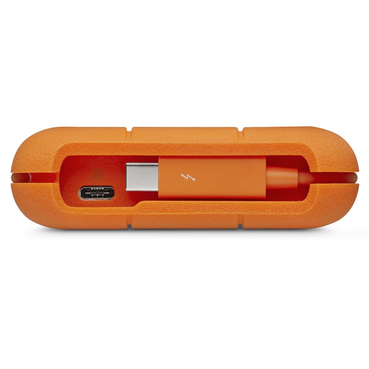 LACIE RUGGED 5TB USB-C USB3.0 Drop- crush- and rain-resistant for all-terrain use orange