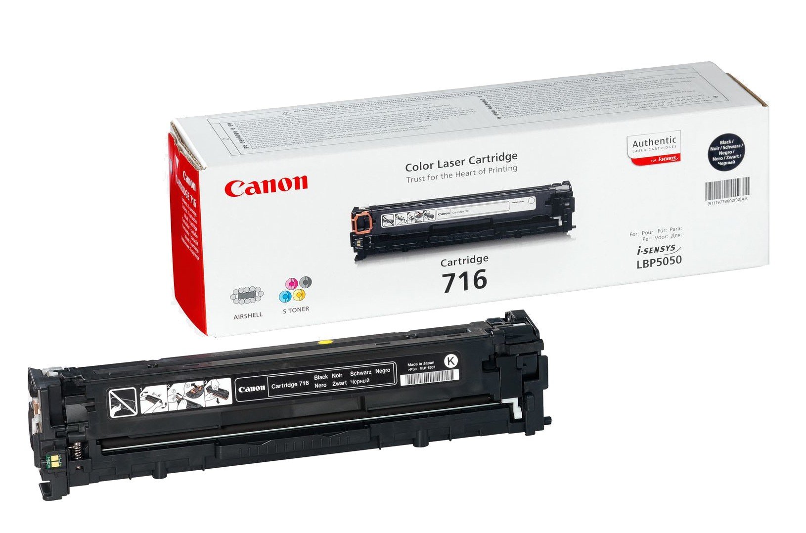 CANON 716 cartouche de toner noir capacite standard 2.300 pages pack de 1