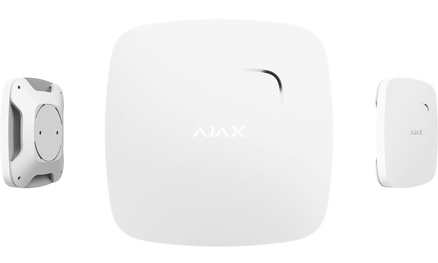 Ajax Systems 38107.16.WH1 FireProtect Plus Jeweller - détecteur de fumée, de chaleur et de monoxyde de carbone sans fil - blanc