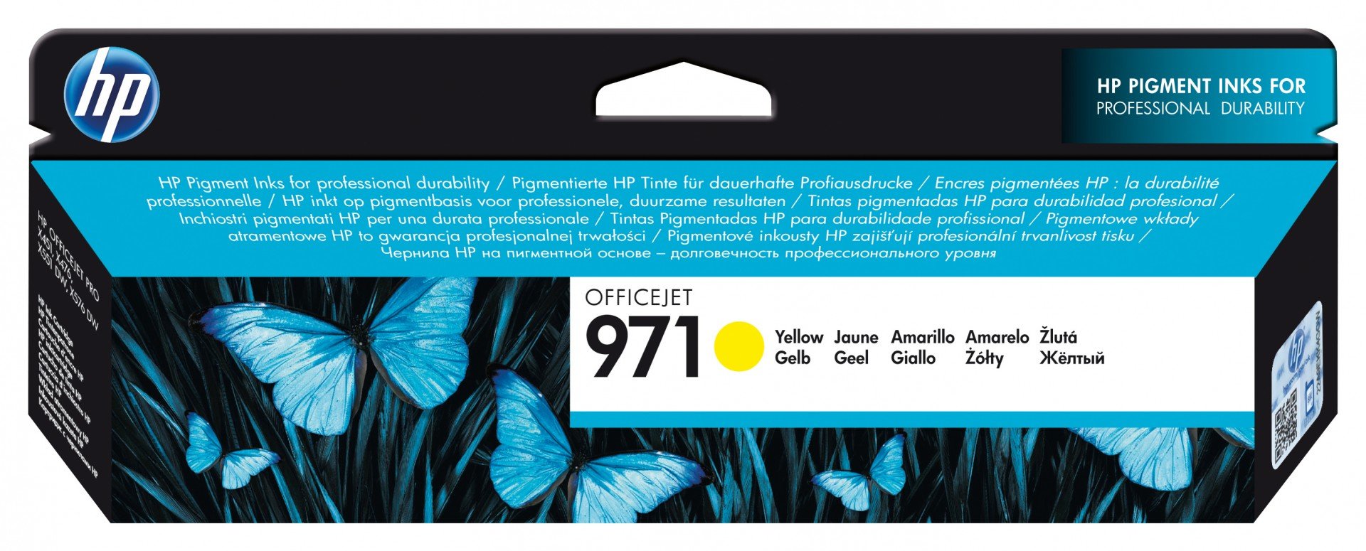 HP 971 original Ink cartridge CN624A yellow