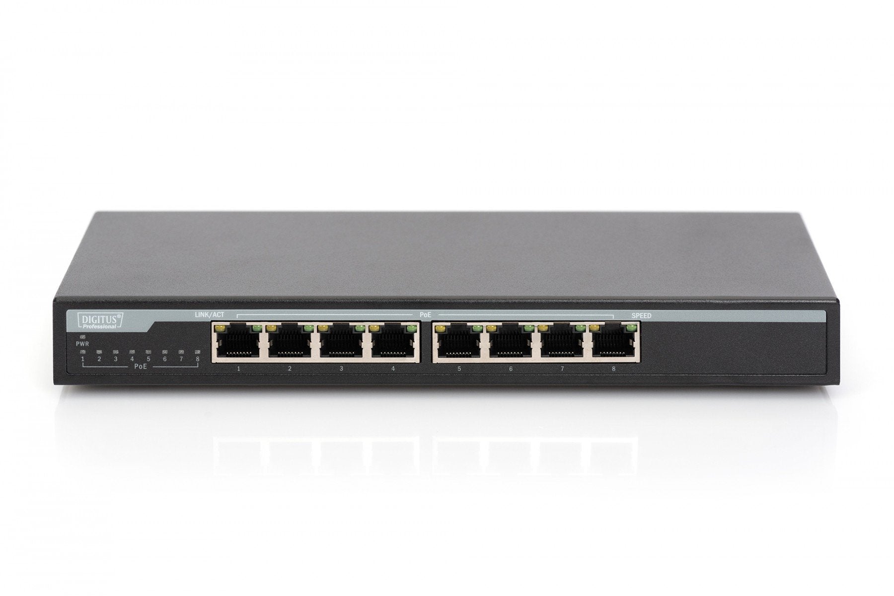 Digitus DN-95340 commutateur réseau Non-géré Gigabit Ethernet (10/100/1000) Connexion Ethernet, supportant l'alimentation via ce port (PoE) Noir