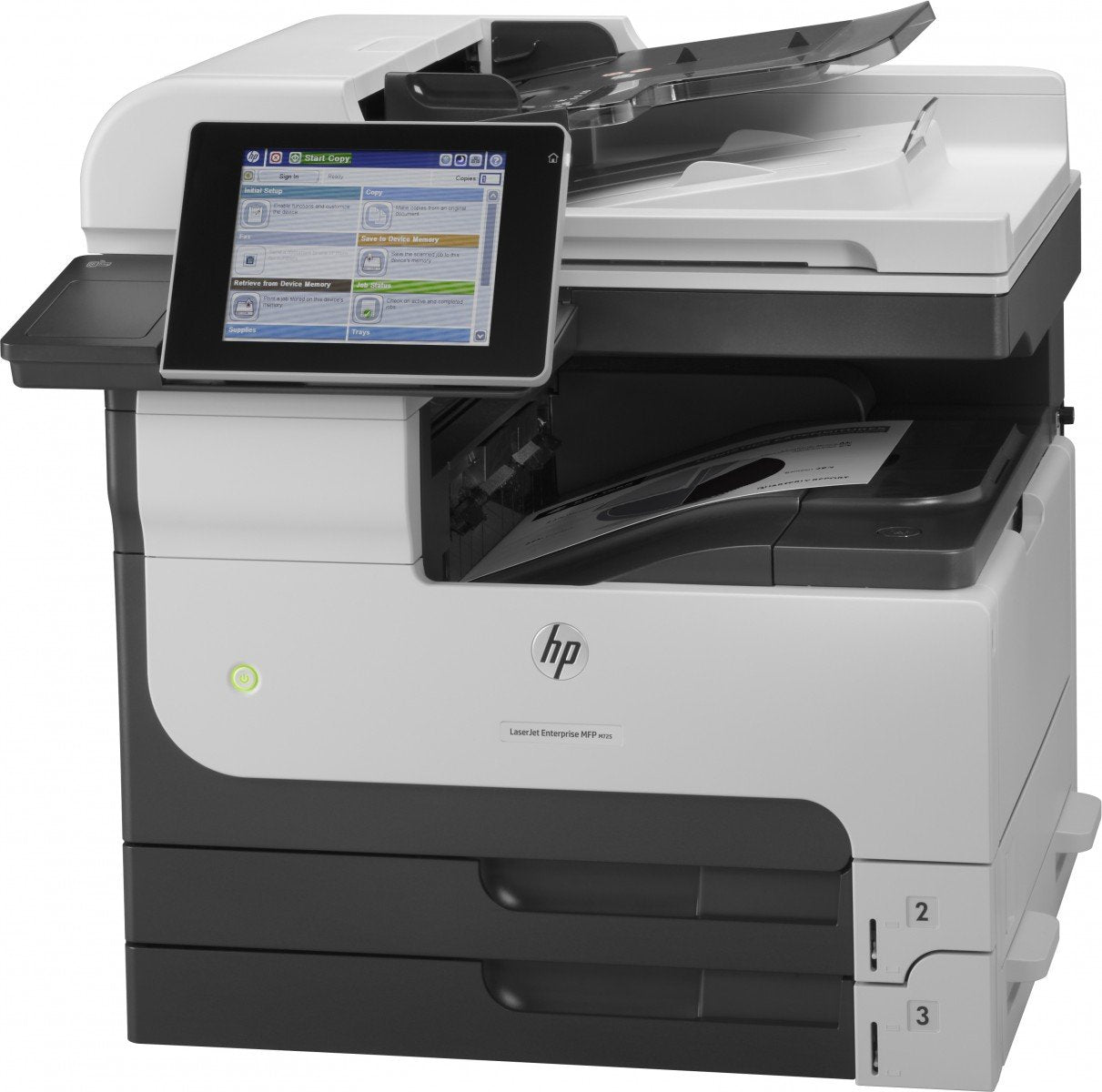 HP LaserJet Enterprise M725dn MFP Mono laser A3 297x420mm A3 41ppm Copy 41ppm Print 600sheets USB LAN