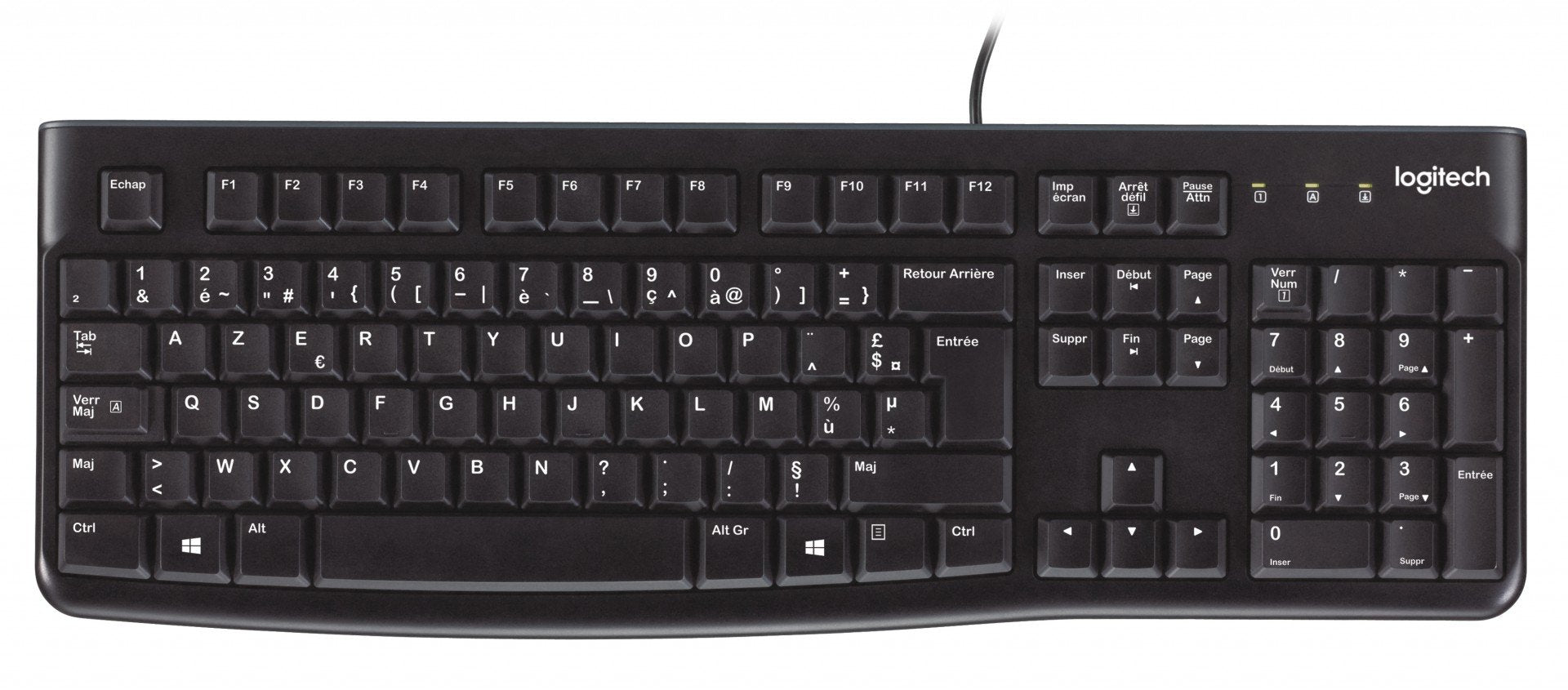 LOGITECH K120 CLAVIER FILAIRE For Business Noir (FRA)