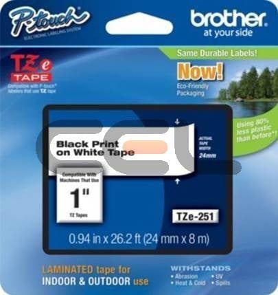 Brother TZE251CIV ruban d'étiquette TZ
