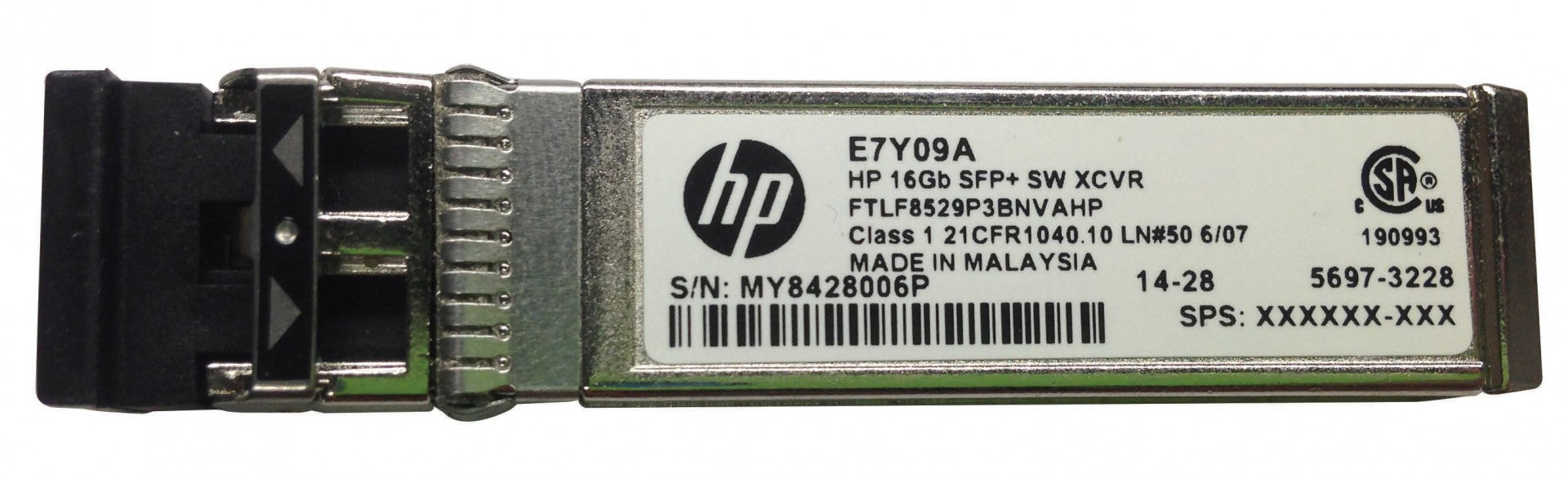 "Hewlett Packard Enterprise 16GB SFP+ Short Wave 1-pack Extended Temperature Transceiver module émetteur-récepteur de réseau Fibre optique 16000 Mbit/s SFP+ 850 "