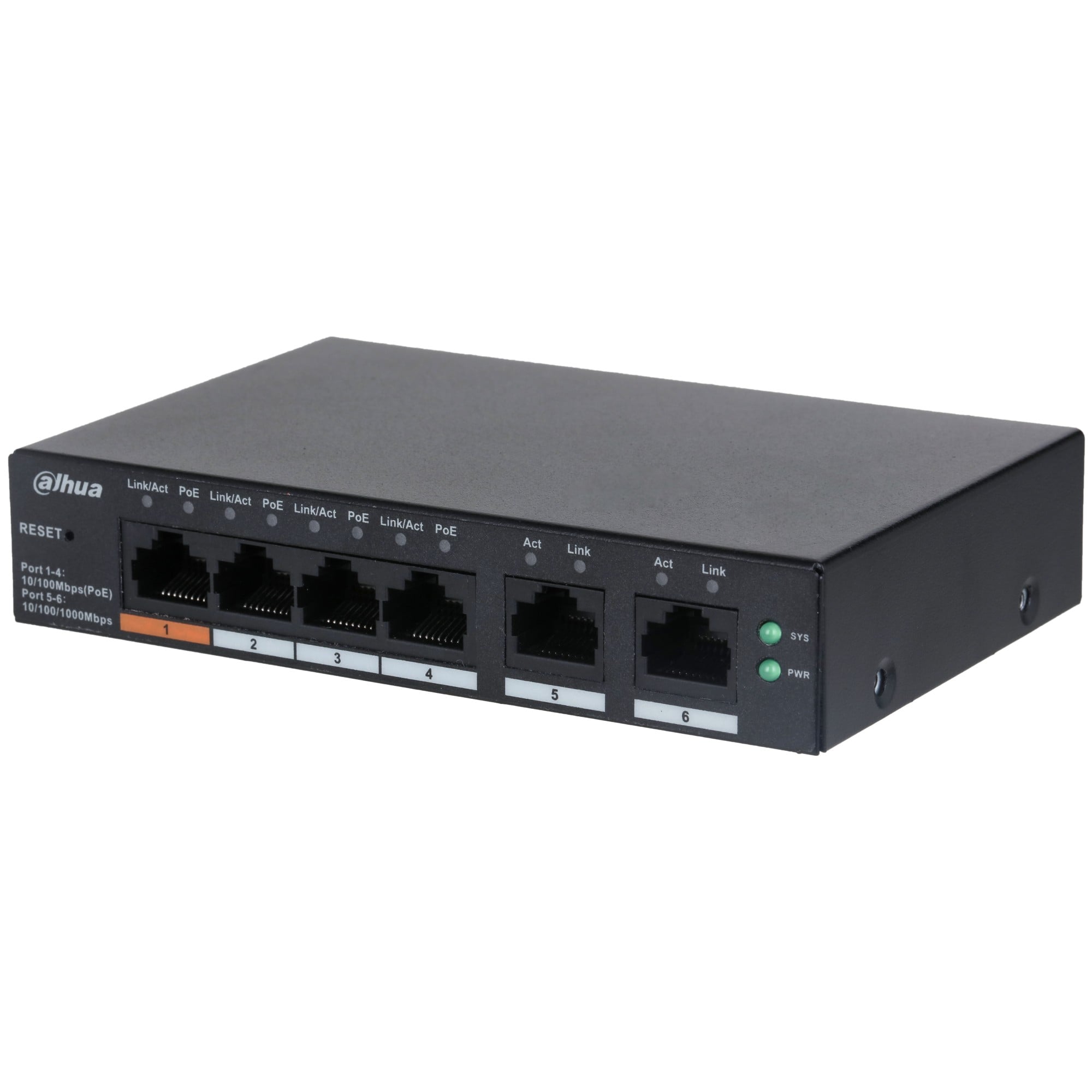 Dahua CS4006-4ET-60 Commutateur de bureau géré dans le cloud a 6 ports avec 4 ports PoE