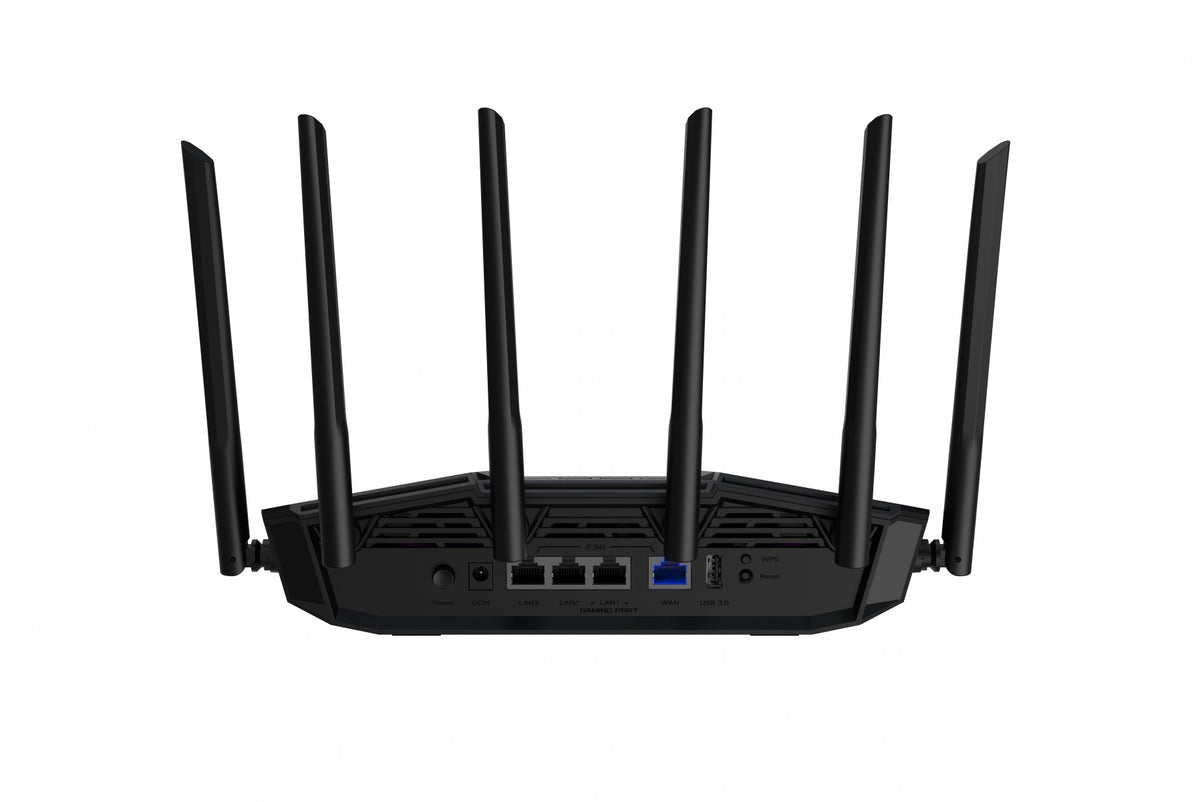 ASUS TUF Gaming BE6500 Dual Band WiFi 7 Router 4K-QAM Multi-Link Operation MLO Quad 2.5GbE port