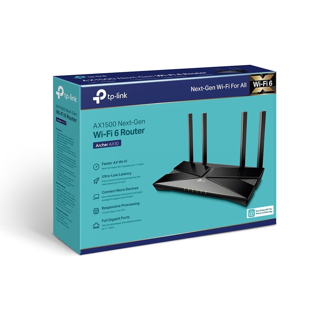 AX1500 Wi-Fi 6 Router Broadcom 1.5GHz T