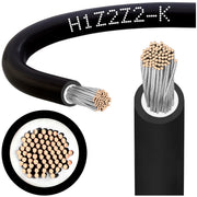 MG Wires H1Z2Z2-K-6MM2/500M Câble photovoltaique 1x6mm2, 0,6/1kV noir, bobine 500m