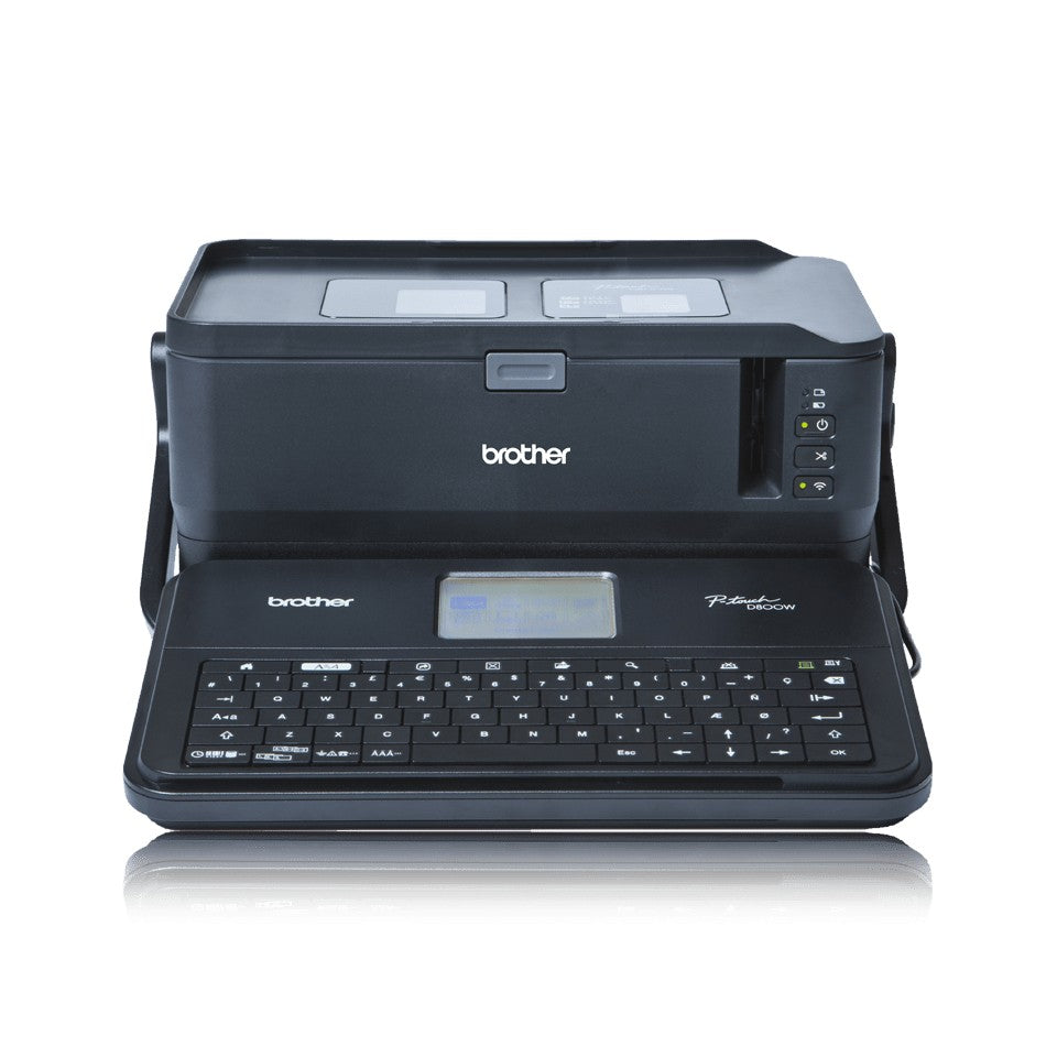 Brother PT-D800W imprimante pour étiquettes Transfert thermique 360 x 360 DPI 60 mm/sec Avec fil &sans fil TZe Wifi QWERTY