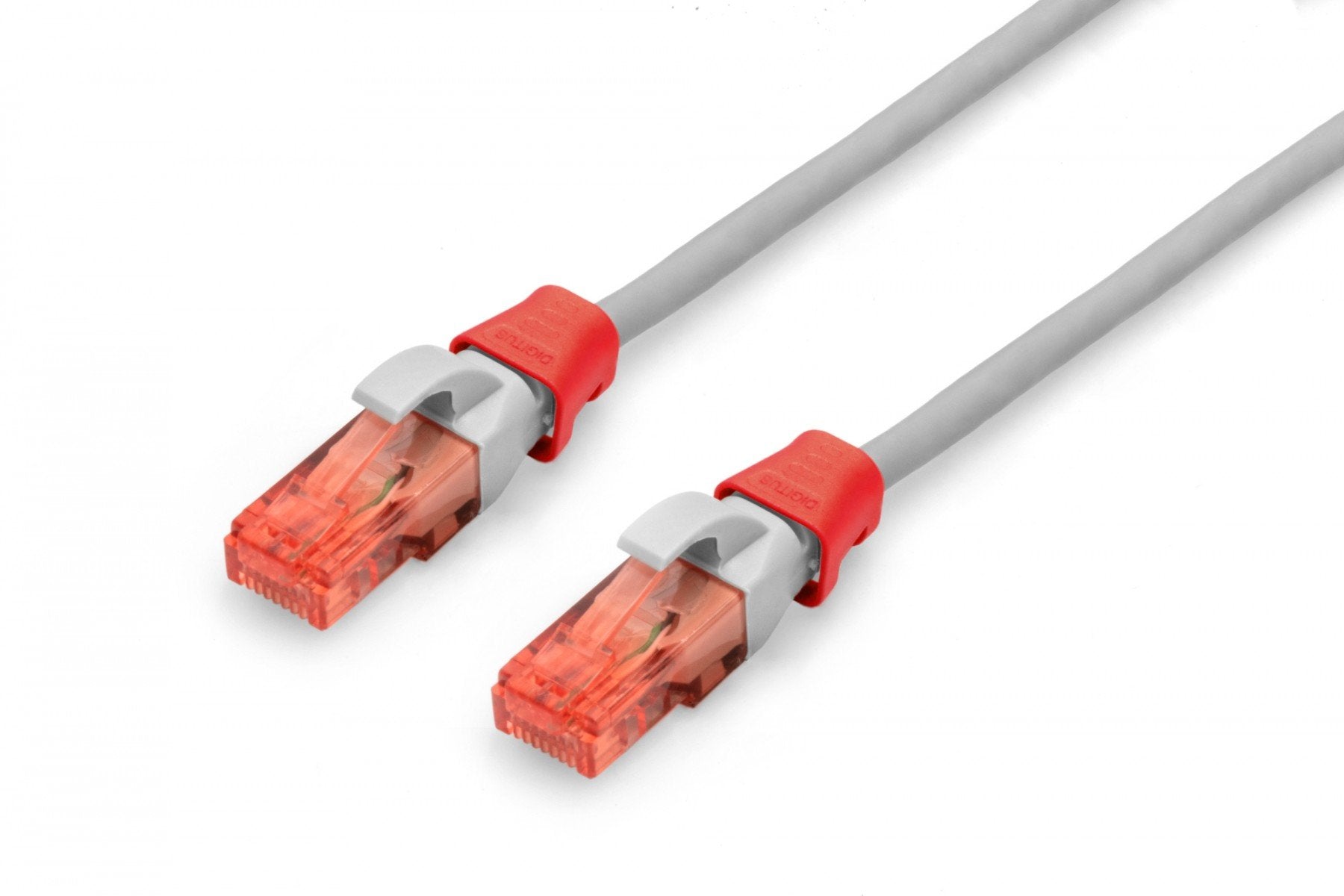 Clip coloré pour fiche RJ45, rouge, paquet de 100 pieces.