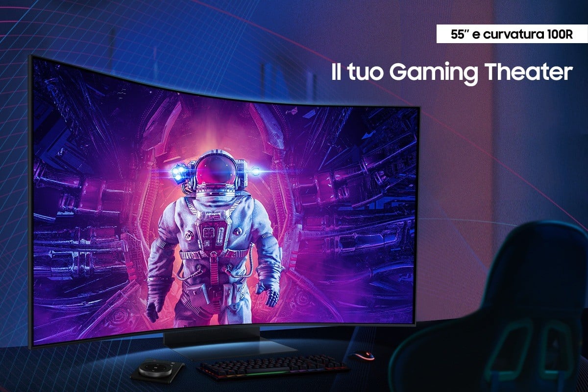 SAMSUNG LS55CG970NUXEN 55p UHD VA Odyssey Ark G97NB 165Hz 1ms SMART HDMI