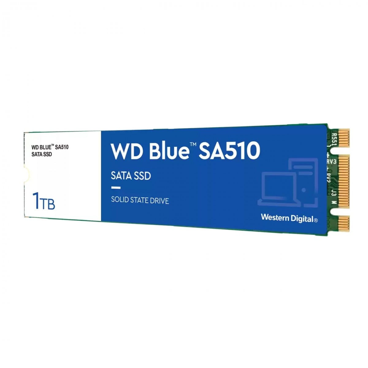 WD Blue SA510 SSD 1To M.2 2280 SATA III 6Gb/s internal single-packed POWERED BY SANDISK