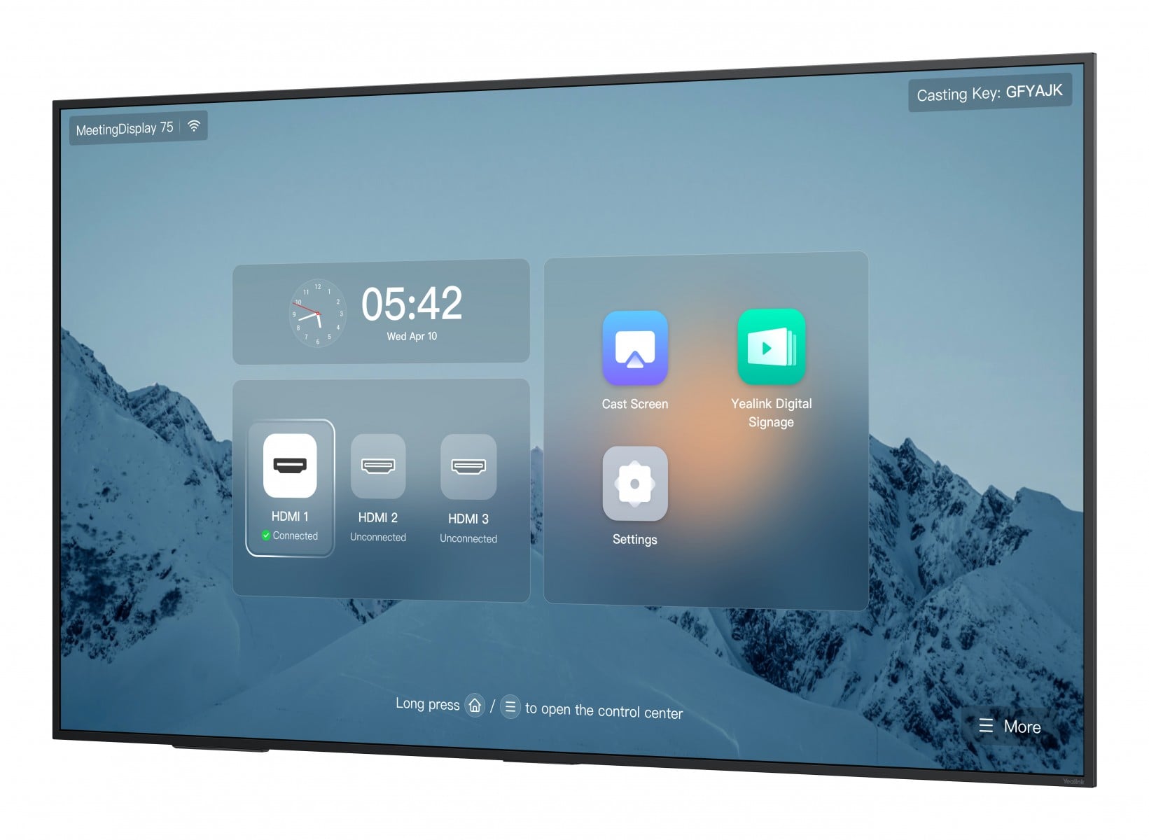Yealink 75 pouces MeetingDisplay for MTR System