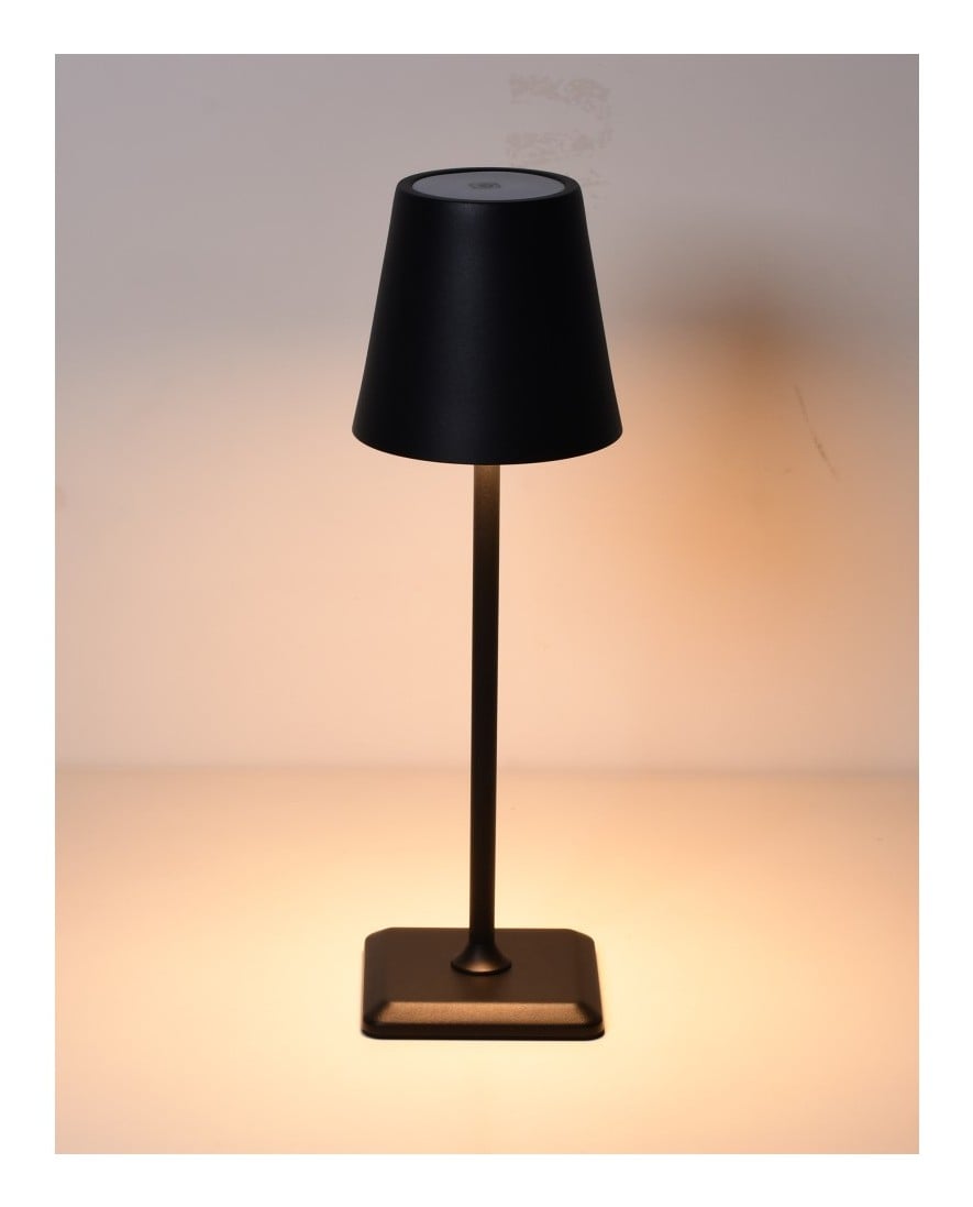 Techly I-LED LAMP-BK Lampe de table LED sans fil tactile noire