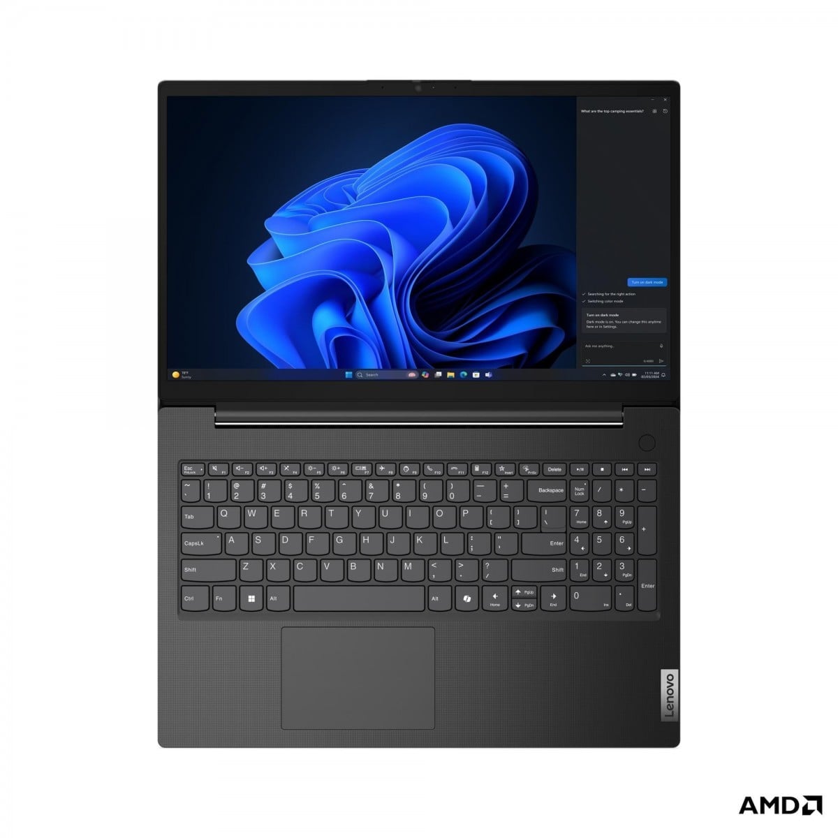 "Lenovo V15 G6 ARP AMD Ryzen™ 7 170 Ordinateur portable 39,6 cm (15.6"") Full HD 16 Go DDR5-SDRAM 512 Go SSD Wi-Fi 6 (802.11ax) Windows 11 Pro Anglais Noir"