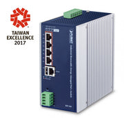 PLANET BSP-360 commutateur réseau Géré Gigabit Ethernet (10/100/1000) Connexion Ethernet, supportant l'alimentation via ce port (PoE) Bleu, Blanc