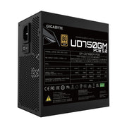 GIGABYTE UD750GM PG5 unité d'alimentation d'énergie 750 W 20+4 pin ATX ATX Noir