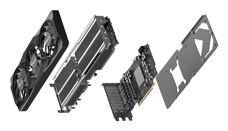 PNY GeForce RTX 5070Ti 16GB OC Triple Fa