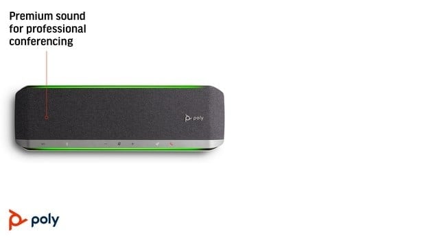 HP Poly Sync 60 Speakerphone haut-parleur Téléphone mobile / PC USB/Bluetooth Argent