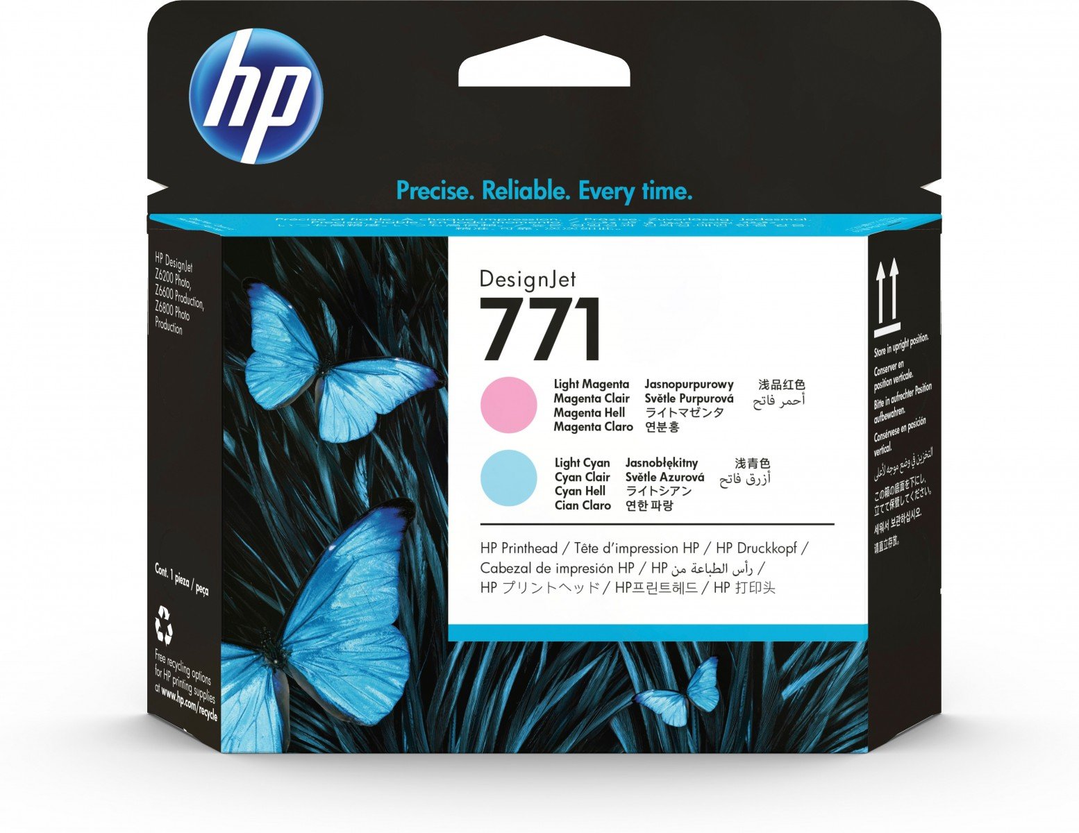 HP 771 original printhead CE019A light magenta and light cyan standard capacity 1-pack