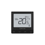 SALUS SQ610BRF Salus contrôleur de température sans fil, monté en surface Quantum, fonctionnant sur batterie, noir