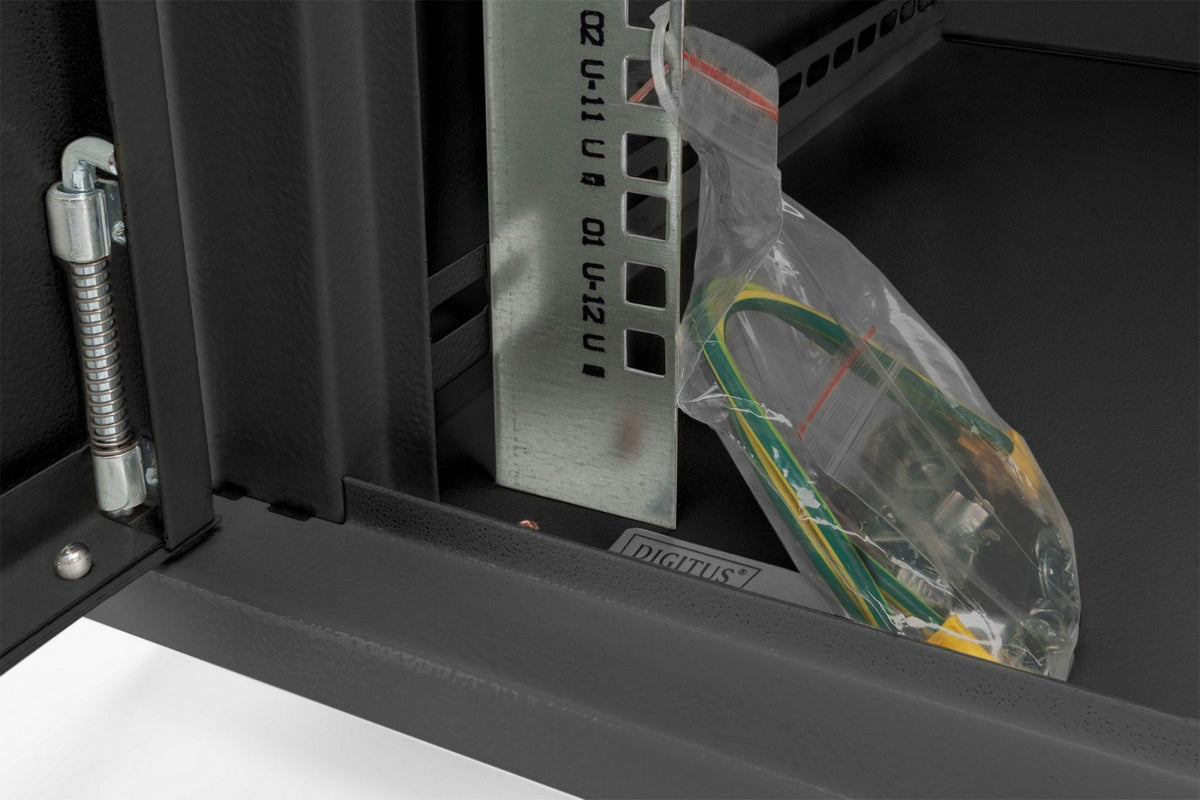 Digitus DN-19 12-U-EC-SW étagere 12U Rack monté sur le mur Noir