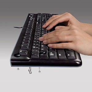 Logitech Keyboard K120 for Business clavier Bureau USB AZERTY Belge Noir