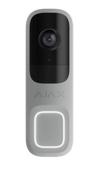 Ajax Systems 66393.125.GR1 Interphone sans fil DoorBell avec IA, capteur PIR et contrôle par application (gris)